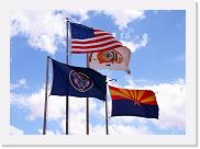 1 Monument Valley (04a) * Die Flaggen von Utah, USA, Navajo, Arizona (von links nach rechts) * 3502 x 2502 * (1.4MB)